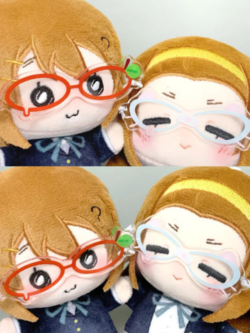 ［ぬい小物］10cm 無属性 ぬいぐるみ用 アクリル眼鏡【眼镜】