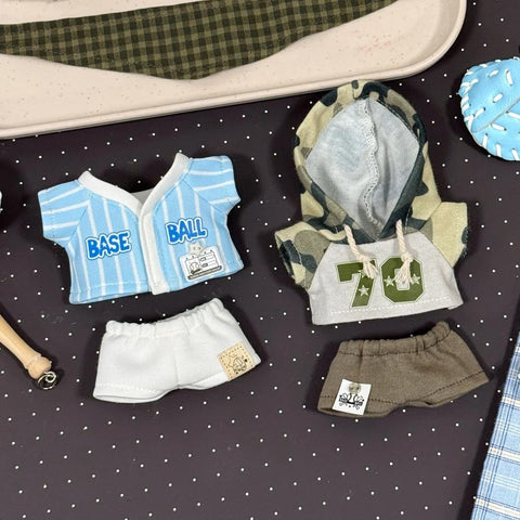 ［ぬい服］10cm 無属性 ぬいぐるみ用 お洋服【棒球】