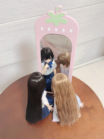 ［BJD小物］1/6 ドール用 手作り いちご家具【43S448】