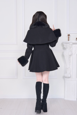 ［ファッション］地雷系 ビッグリボンフレアコート【Z834PJ】