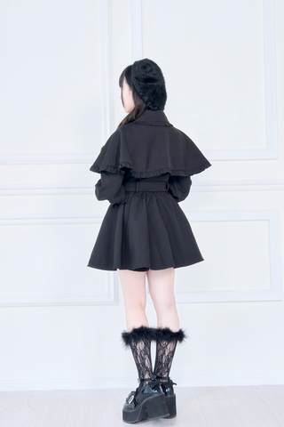 ［ファッション］地雷系 量産型 ケープトレンチコート【WMS1MC】