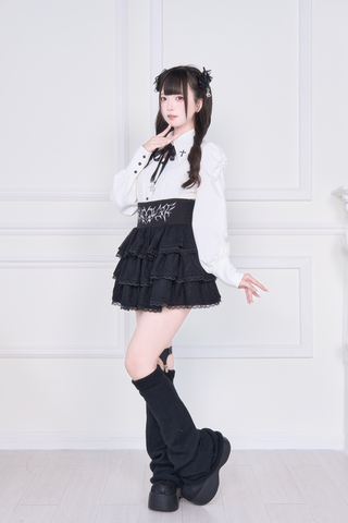 ［ファッション］地雷系 量産型 クロス ブラウス【C48YIC】