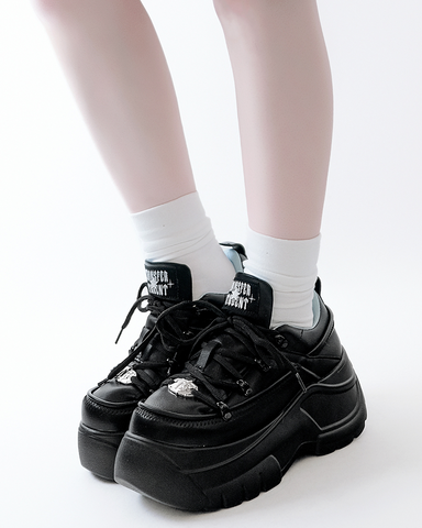 ［靴］地雷系 厚底ダッドスニーカー シューズ【94XW59】