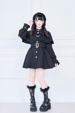 ［ファッション］地雷系 量産型 ケープトレンチコート【WMS1MC】