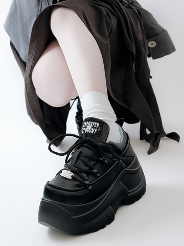 ［靴］地雷系 厚底ダッドスニーカー シューズ【94XW59】