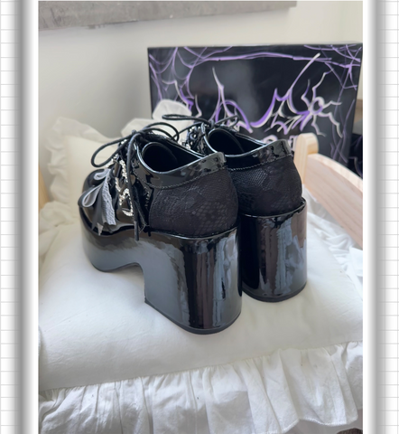 ［靴］地雷系 量産型 リボン フォームシューズ【2TY4S7】