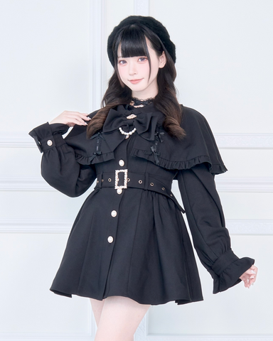 ［ファッション］地雷系 量産型 ケープトレンチコート【WMS1MC】