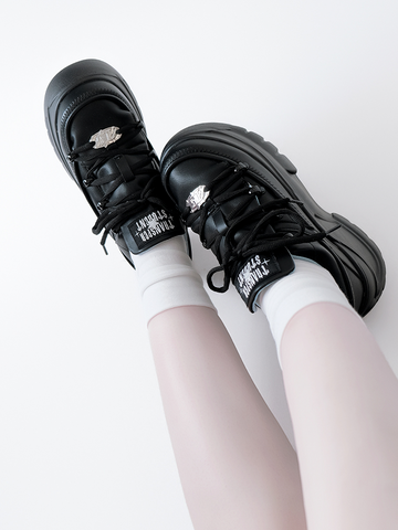 ［靴］地雷系 厚底ダッドスニーカー シューズ【94XW59】