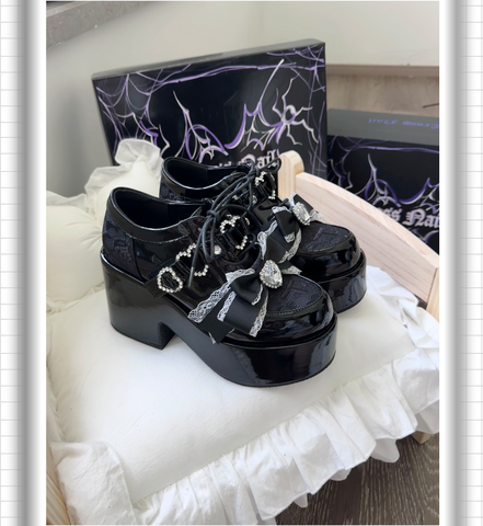 ［靴］地雷系 量産型 リボン フォームシューズ【2TY4S7】