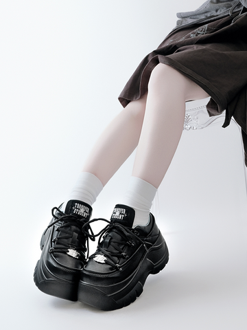 ［靴］地雷系 厚底ダッドスニーカー シューズ【94XW59】