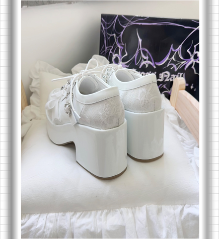 ［靴］地雷系 量産型 リボン フォームシューズ【2TY4S7】