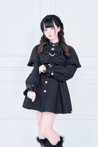 ［ファッション］地雷系 量産型 ケープトレンチコート【WMS1MC】