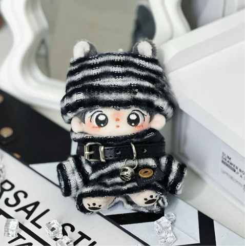 ［ぬい服］10cm 無属性 ぬいぐるみ用 お洋服【摩登黑白】