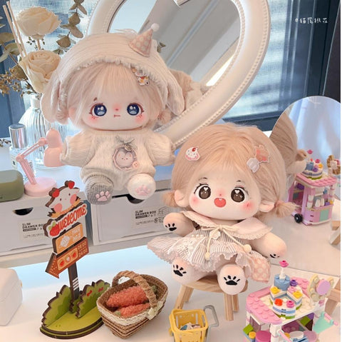 ［ぬい服］10cm 無属性 ぬいぐるみ用 お洋服【奶油】