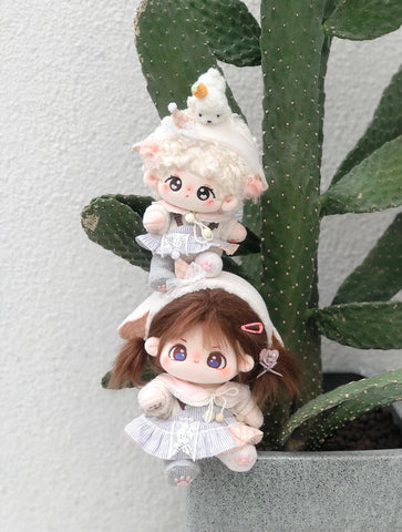 ［ぬい服］10cm 無属性 ぬいぐるみ用 お洋服【奶油】