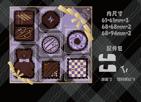 ［推し活グッズ］缶バッジ用 アクリルフレーム Lサイズ【T1M7M8】