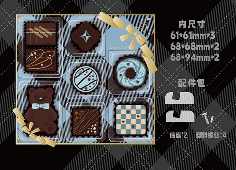 ［推し活グッズ］缶バッジ用 アクリルフレーム Lサイズ【T1M7M8】
