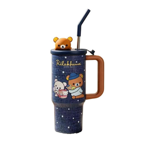 ［キャラグッズ］リラックマ 正規品 ボトル 保温保冷 970ml【KLIOLD】