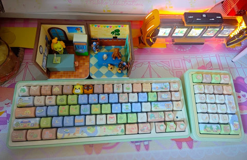 ［メカニカルキーボード］どうぶつの森 キーキャップ【5RTWO8】
