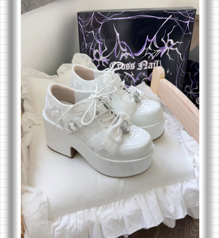 ［靴］地雷系 量産型 リボン フォームシューズ【2TY4S7】