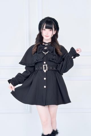 ［ファッション］地雷系 量産型 ケープトレンチコート【WMS1MC】