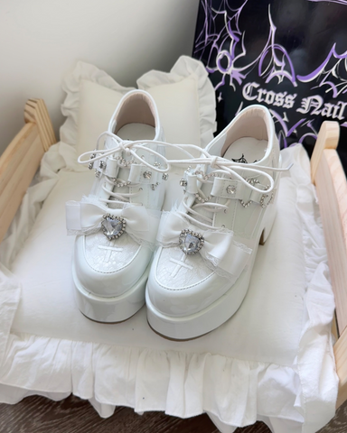 ［靴］地雷系 量産型 リボン フォームシューズ【2TY4S7】