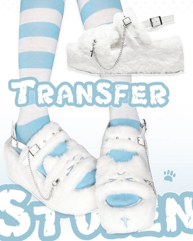 ［靴］サブカル ファー 厚底 サンダル【VS64EF】