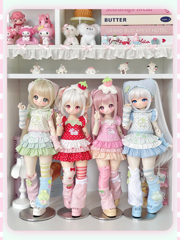 【受注予約】［BJD服］1/6 1/4 kumako ドール用 衣装セット【莓果】