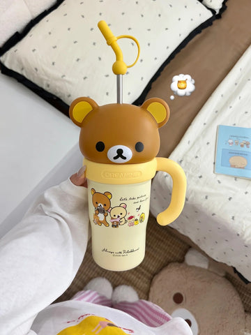 ［キャラグッズ］リラックマ 正規品 ボトル 保温保冷 830ml【IKUO5W】