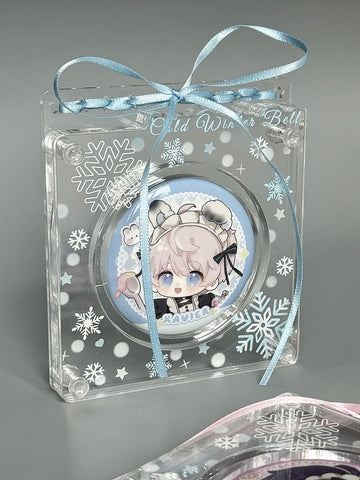 ［推し活グッズ］缶バッジ アクリルフレーム 58~75mm 【8W55IK】