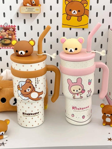 ［キャラグッズ］リラックマ 正規品 ボトル 保温保冷 730ml【C8B3TZ】