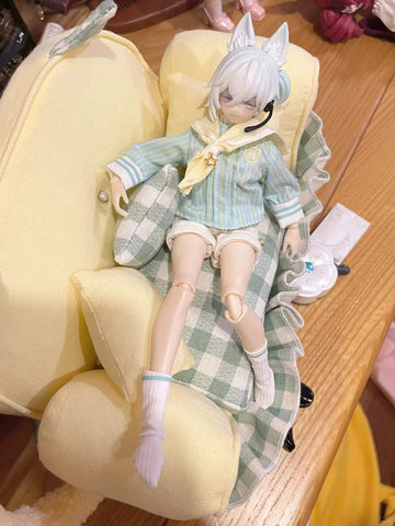 ［ぬい小物］10/15/20cm labubu 無属性 ぬいぐるみ用 ソファー【沙发】