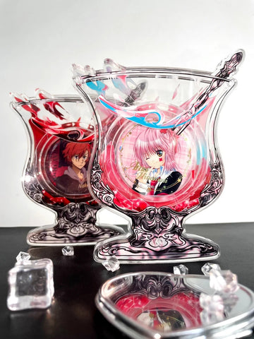 ［推し活グッズ］缶バッジアクリルフレーム 58～75mm【G340S3】