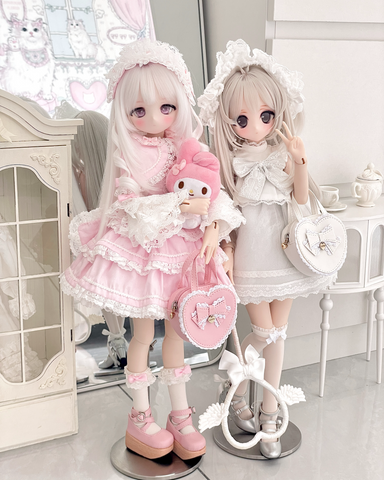 ［BJD服］1/4 1/6 ドール用 ハート トートバッグ【VTSJN0】