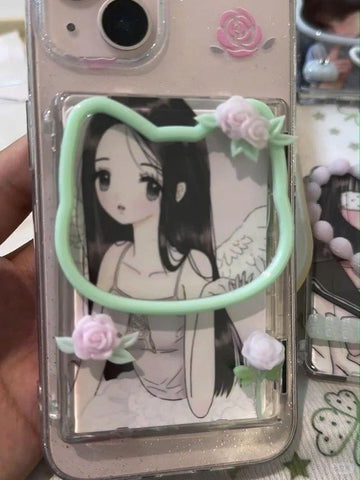 ［スマホケース ］手作り iPhone カード収納ケース マグネット付き【58C0J2】