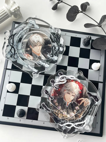［推し活グッズ］缶バッジアクリルフレーム 58~75mm【Z9F6Y2】