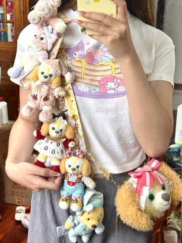［ぬい服］10cm 無属性 ぬいぐるみ用服 ショルダーストラップ 無地【背带】