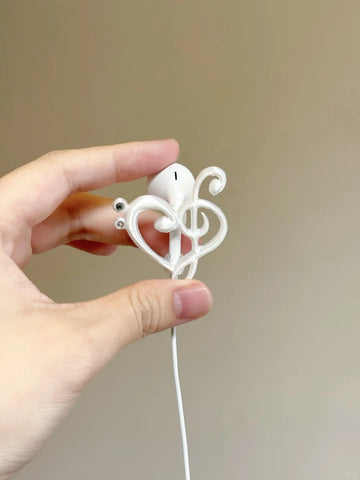 ［スマホグッズ］3Dプリント 有線イヤホン アクセサリー【OJZXO1】