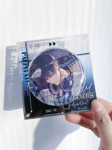 ［推し活グッズ］缶バッジアクリルフレーム 75mm【Q9D8W3】