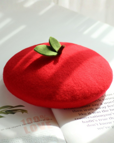 ［ファッション］りんご ベレー帽【9LLVEA】