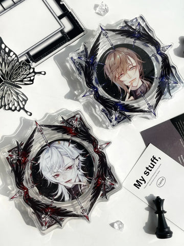 ［推し活グッズ］缶バッジアクリルフレーム 58~75mm【X8H7G9】