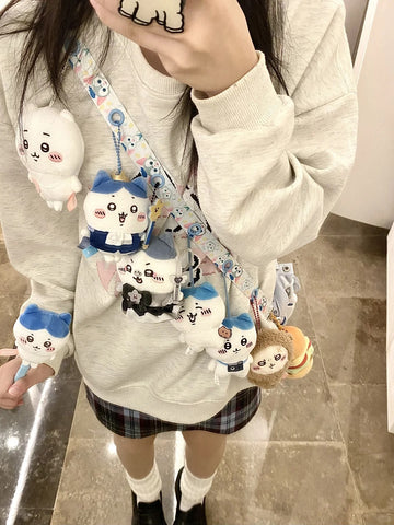 ［ぬい服］10cm 無属性 ぬいぐるみ用服 ショルダーストラップ 無地【背带】