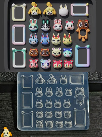 ［キャラグッズ］どうぶつの森 ネイル パーツ シリコンモールド【MF5GNU】