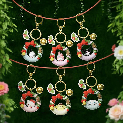 ［サンリオ］クリスマス キーホルダー【95F7LD】