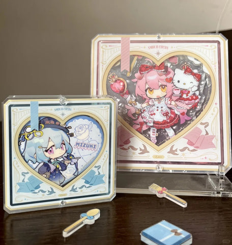 ［推し活グッズ］缶バッジアクリルフレーム 58～75mm【X5P7C1】