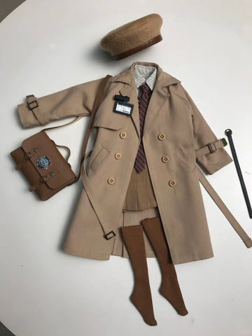 ［BJD服］1/4 kumako ドール用 トレンチコート 衣装セット【9AL1YZ】
