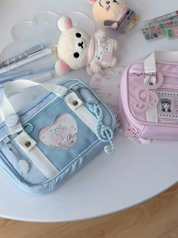 ［推し活グッズ］スクールバッグ 痛ポーチ【Q2Y1L8】