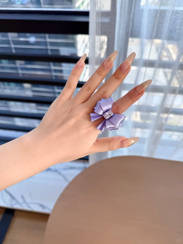 ［ファッション］3Dプリント リボン リング【1JXLNC】