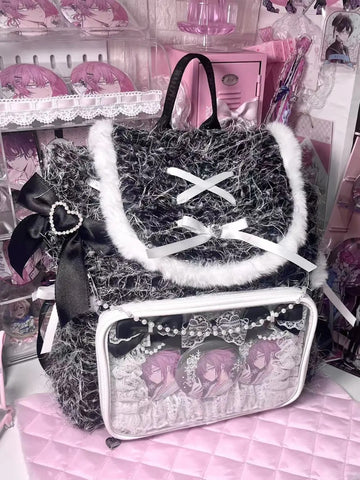 ［バッグ］痛バッグ ファーリュック【UIZH1T】