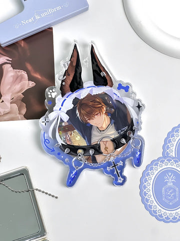 ［推し活グッズ］缶バッジ アクリルフレーム 58～75mm【E0Q4T2】